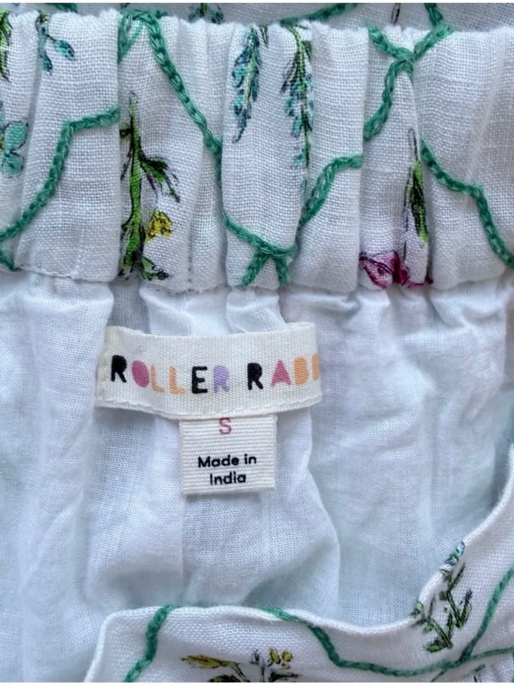Roller Rabbit Wildflower Linen Set S Top S Skirt NWT